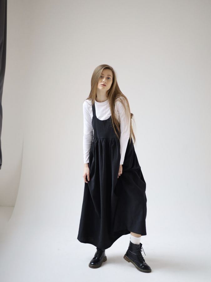 Сарафан Ortica из крапивы черный