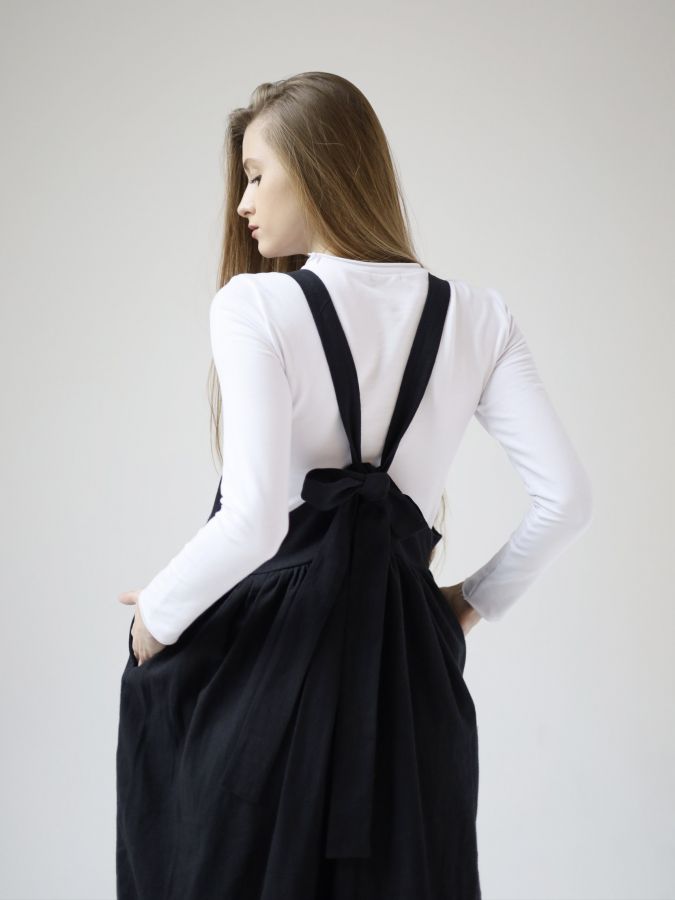 Сарафан Ortica из крапивы черный