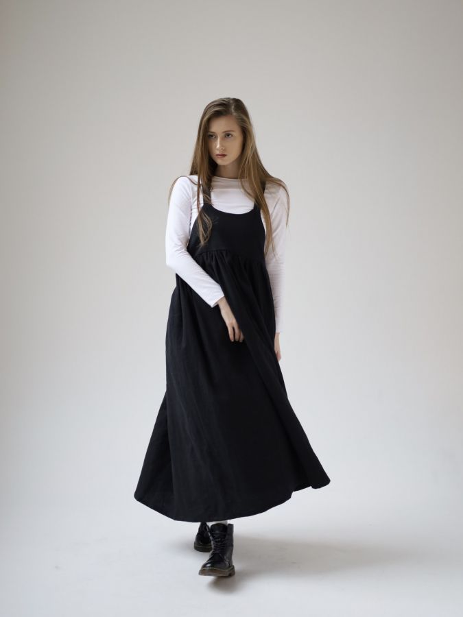 Сарафан Ortica из крапивы черный