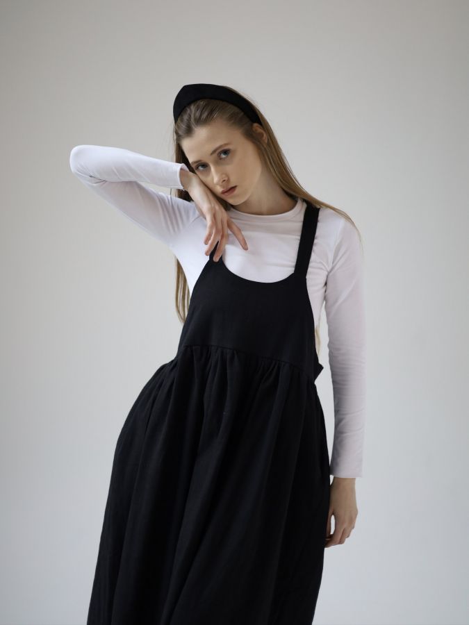 Сарафан Ortica из крапивы черный