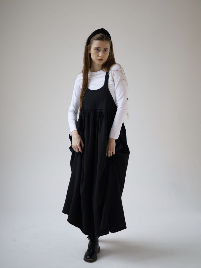 Сарафан Ortica из крапивы черный