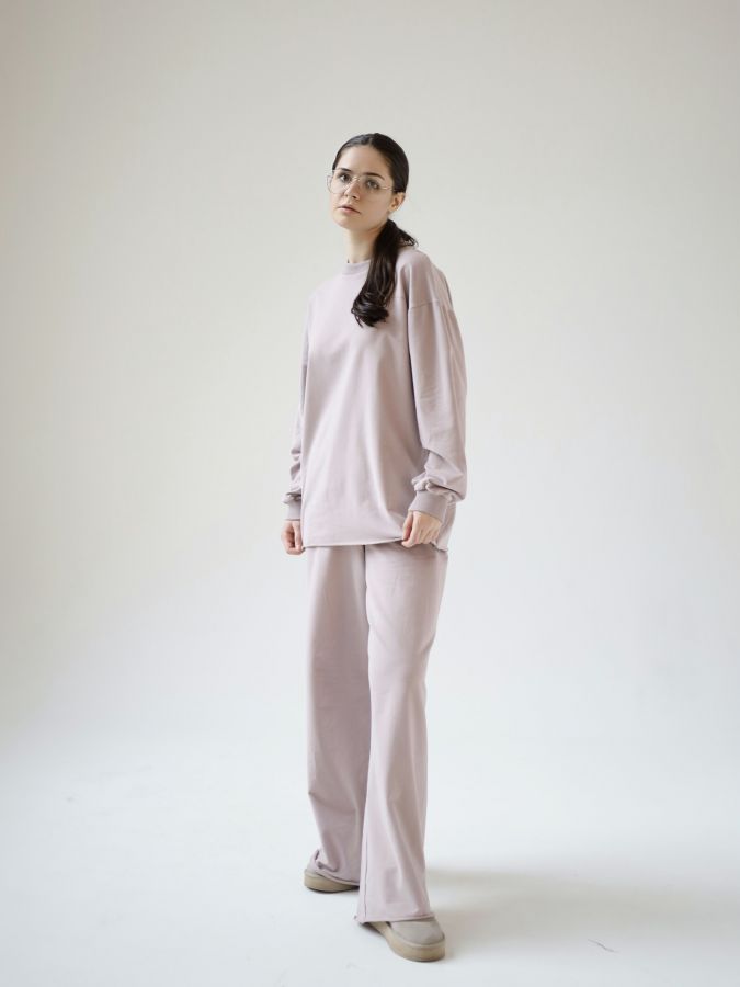 Кофта с длинным рукавом туман