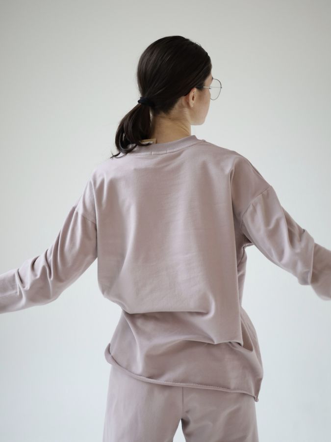 Кофта с длинным рукавом туман