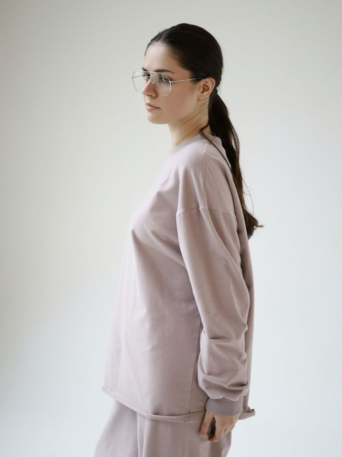 Кофта с длинным рукавом туман