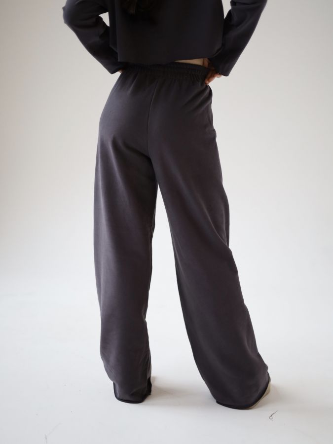 Брюки оверсайз графит из 3х нитки