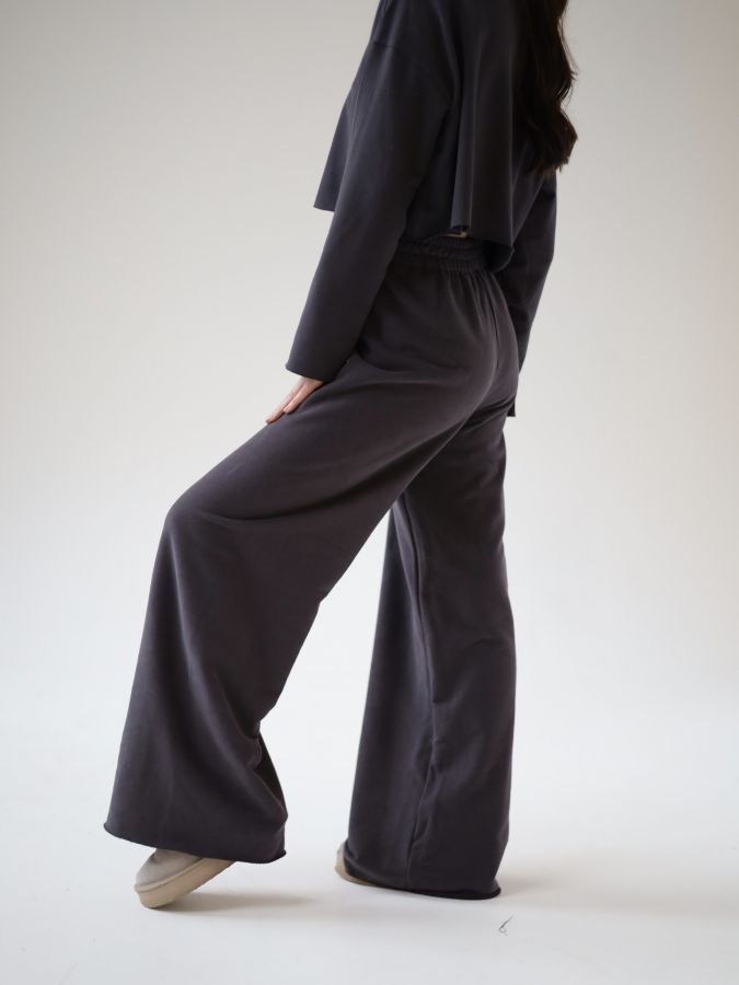 Брюки оверсайз графит из 3х нитки