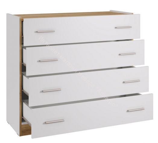 Модульная спальня К-2 (N) FRESCO Белый/Дуб Вотан