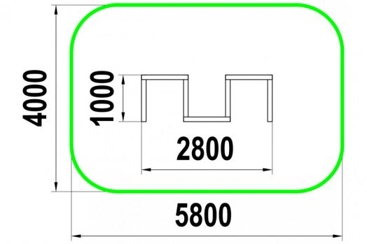Бум бревно для игровой - спортивной площадки  ББ-1.1