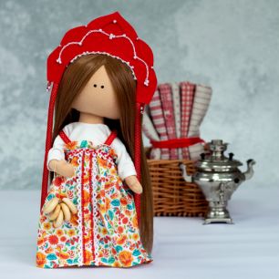 Набор для шитья текстильных игрушек - Машенька красная