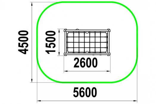 Спортивный комплекс СП-1.103 для детской площадки