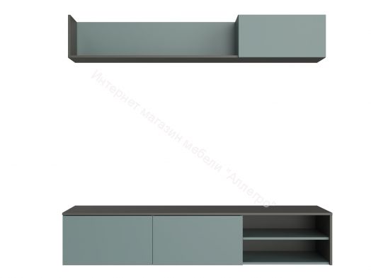 Гостиная VICCO Серый графит/Сумеречный голубой