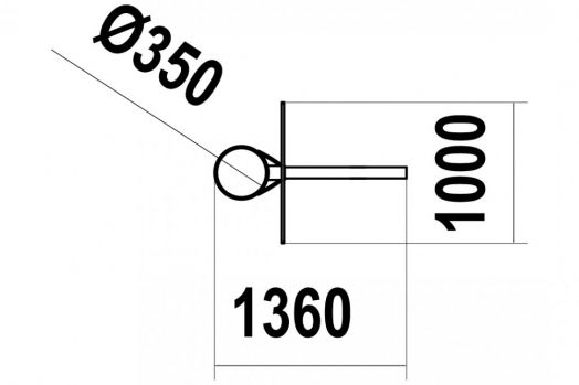 Стойка баскетбольная детская СП-1.32 для детской игровой площадки