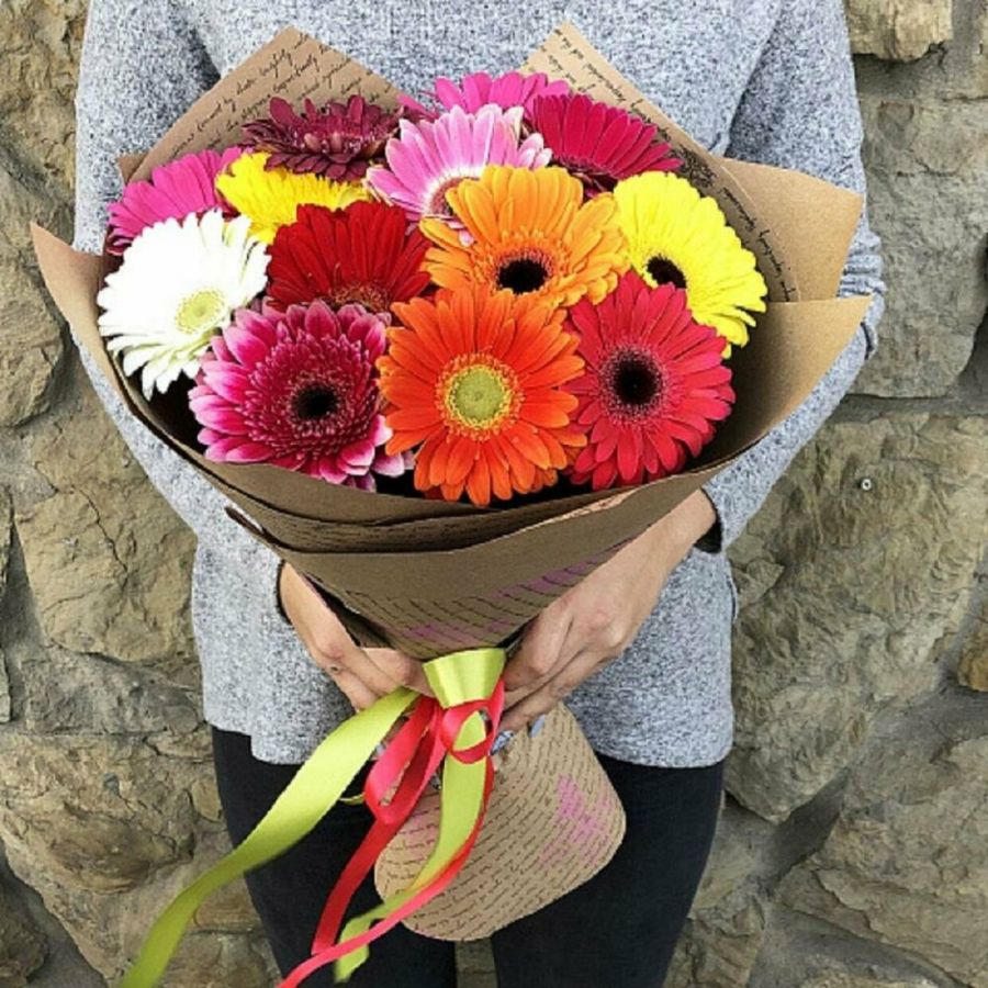 Цветные герберы