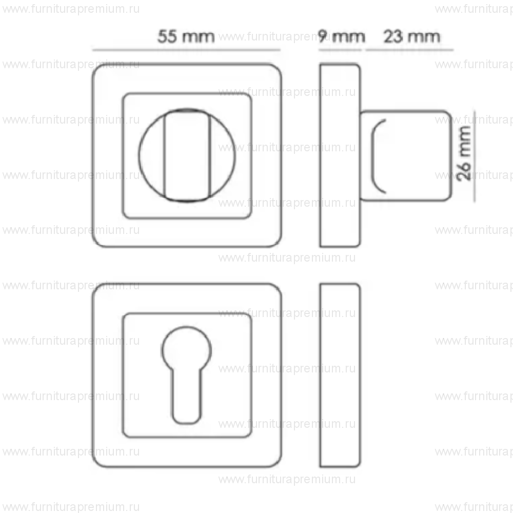 Сантехнический фиксатор Morelli MH-WC-S55