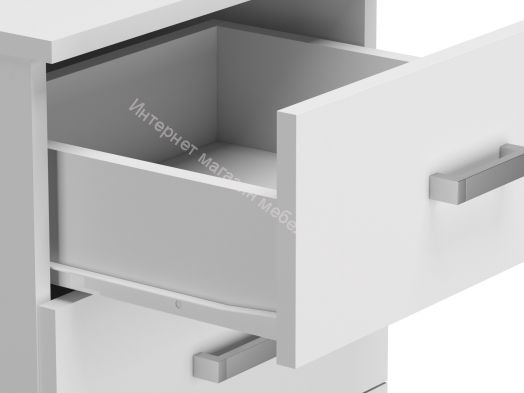 Комод 420 с З-мя ящиками ЛОФТ Белый