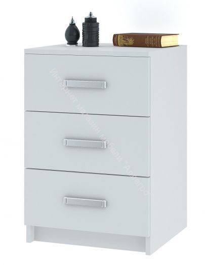 Комод 420 с З-мя ящиками ЛОФТ Белый