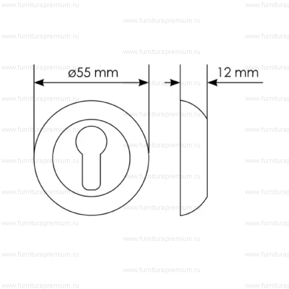 Накладка под цилиндр Morelli MH-KH-CLP