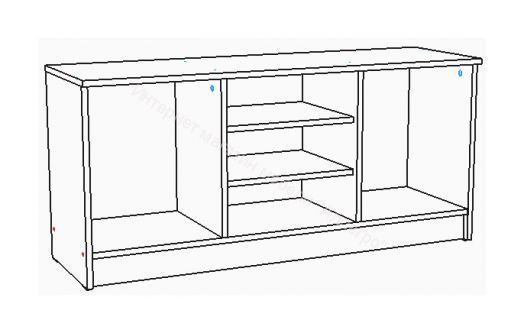 Тумба ТВ ЛОФТ Дуб Сонома