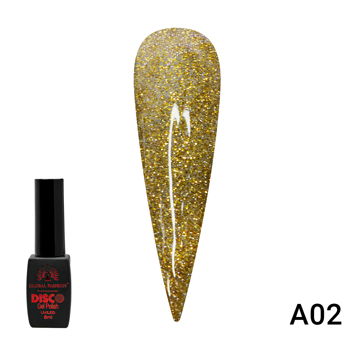 Гель-Лак Global Fashion Disco Gel Shine Spectrum A02