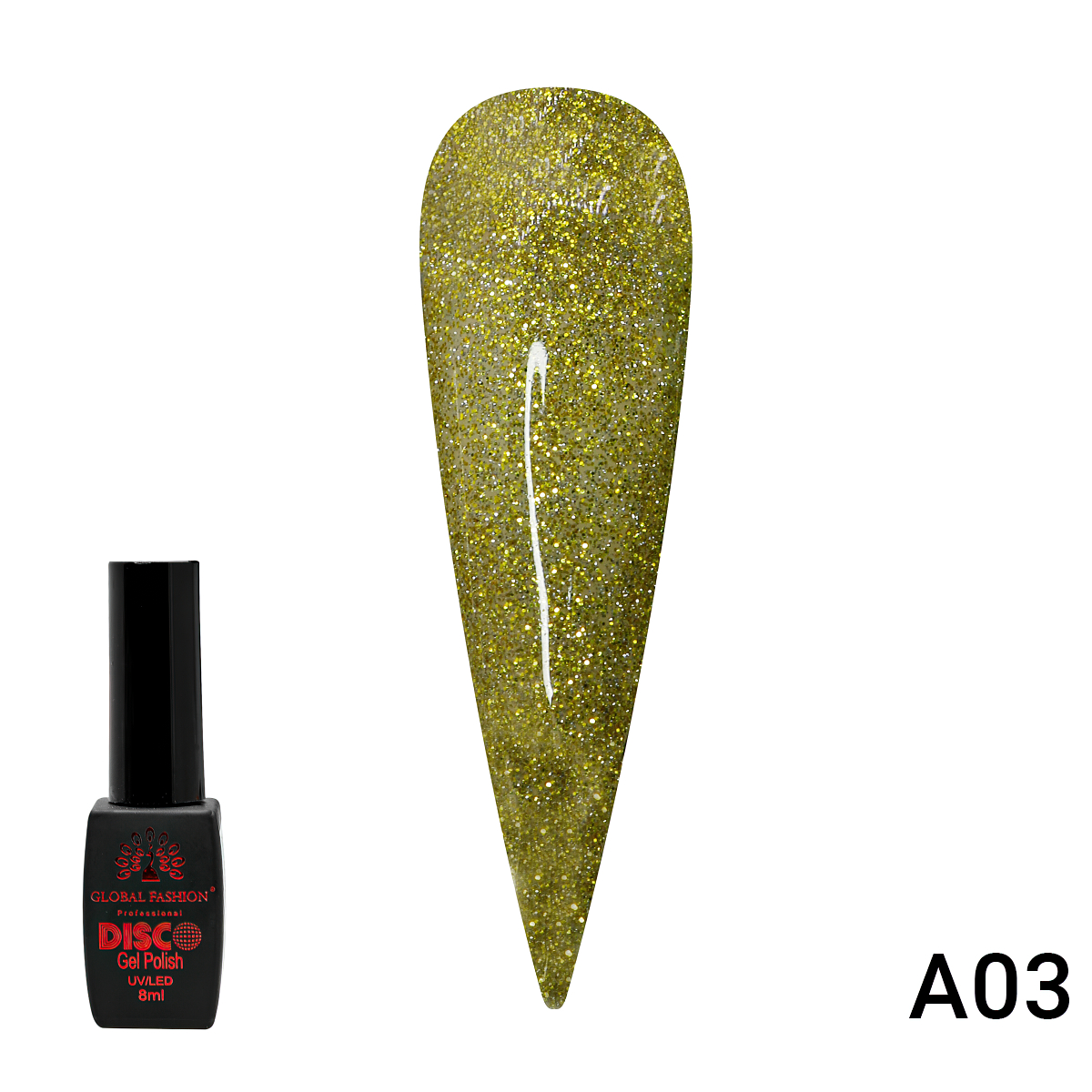 Гель-Лак Global Fashion Disco Gel Shine Spectrum A03