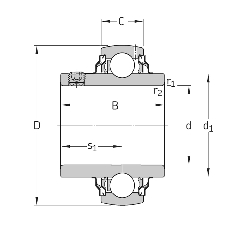 Подшипник YAR 208-2RF/HV