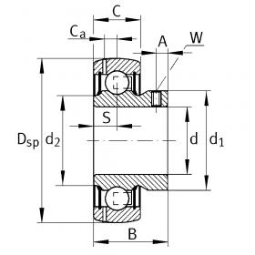 Корпусный подшипник AY 15 NPP B