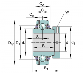 Подшипник GE 30 KTT-B
