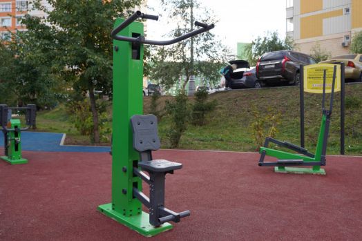 Тренажер силовой  уличный «Вертикальная тяга» с изменяемой нагрузкой ТР-1.62.1