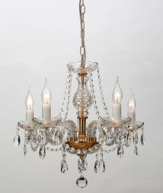 Люстра Подвесная Favourite Monreal 1735-5P Желтый, Золото / Фаворит.
