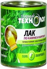 Лак по Камню и Кирпичу Главный Технолог 3л Матовый Атмосферостойкий, Эластичный.