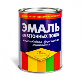 Эмаль для Бетонных Полов Новбытхим 3л Желто-Коричневая, Износостойкая, Полимерная.