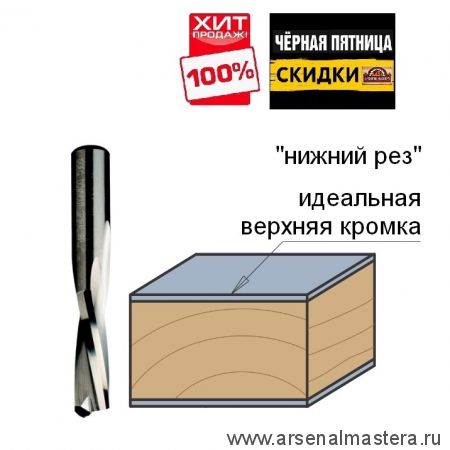 ЧЕРНАЯ ПЯТНИЦА SALE ХИТ! Фреза спиральная монолитная 5 x 17 x 50 Z2 S5 RH CMT 192.050.11