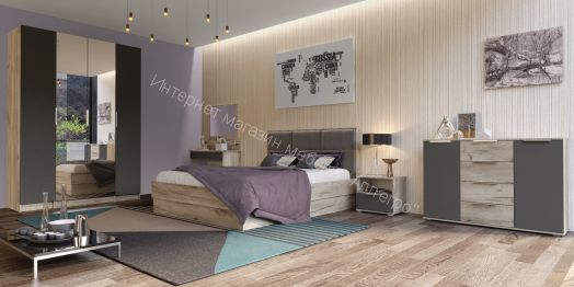 Зеркало настенное ВЕНЕЦИЯ Дуб серый Крафт