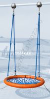 Качели-гнездо 100 см высота 275 см с креплением на трубу или к потолку
