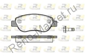 Колодки тормозные передние дисковые Megane II 1.4