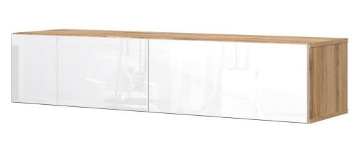 Тумба ТВ 140 SOMERO Дуб Вотан/Белый глянец