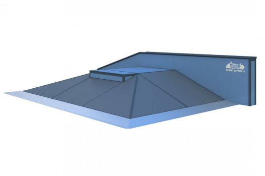Элемент для скейт площадки Pyramid with ledge and curb