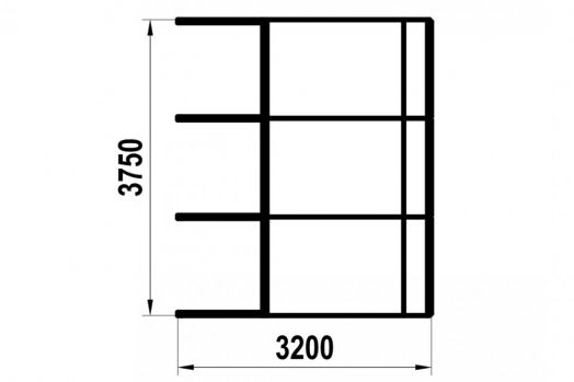 Элемент для скейт площадки Wall Ramp-3