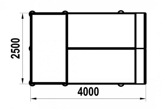Элемент для скейт площадки Roll In Ramp