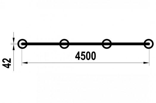 Элемент для скейт площадки Rail Type B