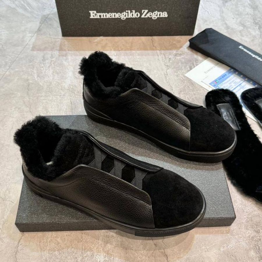 Высокие зимние кеды Zegna