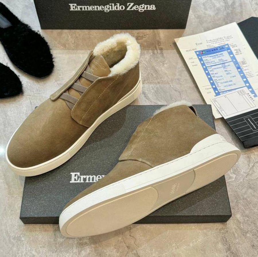 Высокие зимние кеды Zegna