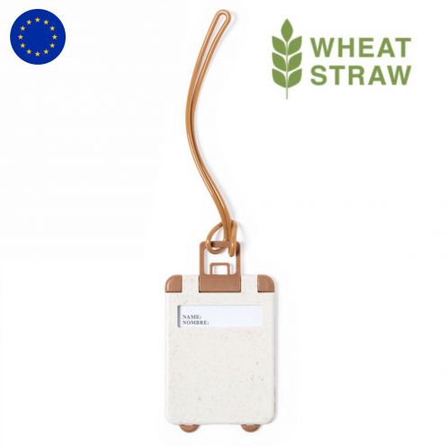 Эко бирка для чемодана Straw