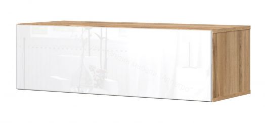Тумба ТВ 120 SOMERO Дуб Вотан/Белый глянец