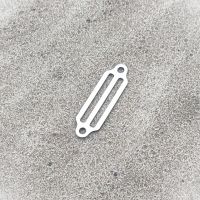 Пряжка двух щелевая с двумя отверстиями для резинового шнура