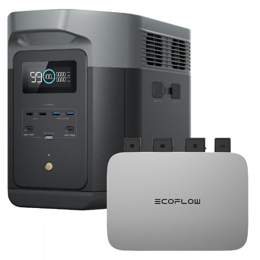 Комплект EcoFlow DELTA 2 Max + микроинвертор EcoFlow PowerStream 800 Вт