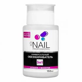 O'NAIL PROFESSIONAL Жидкость Универсальный обезжириватель c ПОМПОЙ 5в1 150 мл арт.10200