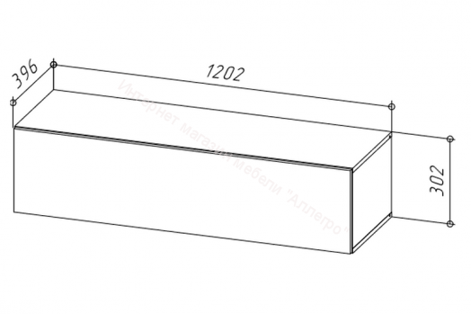 Тумба ТВ 120 SOMERO Чёрный