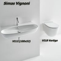 Simas Vignoni: раковина VI12 и унитаз VI18VERT