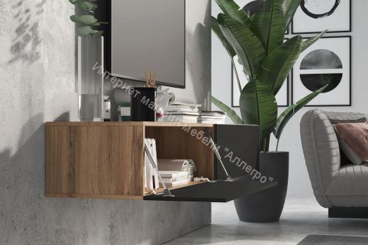 Шкаф-витрина SOMERO корпус Дуб Вотан